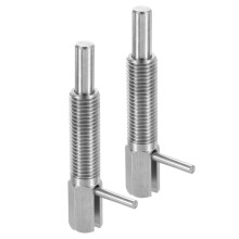 2Pcs Retractable Indexing Plunger Pin, M16 L Spring Plunger Stainless Steel Spring Loaded Telescopic Locking Pin