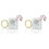 2X DIY Christmas Sound Sensor with LED String Decorative Lights Christmas Music Speaker White 1
