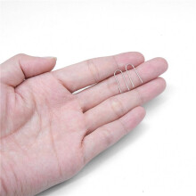 600 Pieces High Temperature Nichrome Wire Jump Rings, U Hanger Hooks for Hobbyists DIY Pendant,Ornaments,Fusing in Glass