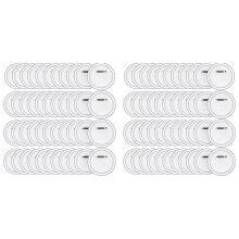 100 PièCes de 2,36 Pouces pour Fabricant de Boutons, ÉPingles à Boutons DIY, Badges de Boutons en Acrylique, Badges à Boutons Transparents