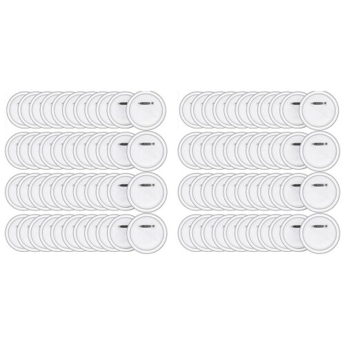 100PCS 2.36Inch Button Maker DIY Button Pins, Acrylic Design Button Badge Clear Button Pin Badges