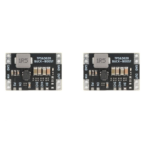 2X XL63020 TPS63020 Lithium Battery USB Automatic Boost Buck Step  Down Module Microcontroller Power Low Ripple 5V