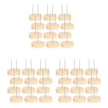 36 Peças de Suporte de Boneca de Crochê Suporte de Boneca de Feltro Animal Brinquedo de Boneca Base de Madeira Suporte de Figura de Ação Suporte