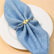 Moon Gold Napkin Rings Set of 30PCS Party Decor for Cloth Napkins Napkin Holder - Kitchen Decor and Wedding Decorations