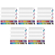 1750Pcs Acrylic Clear Keychain Blanks for Vinyl with Blanks, Tassels, Jump Rings, Keychain Rings for DIY Keychain