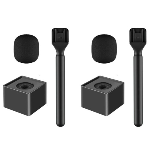 2X Handheld Stick with Quad Label Kit HTX Wireless Microphone Handheld Stick for  Mic/Moma/ Go,B