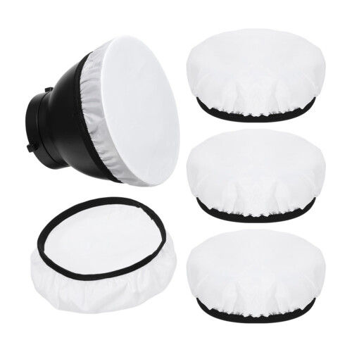 16 Stuks 18cm Lichtdiffuser, Zachte Diffuser Lampenkap Witte Lampenkap Diffuser, voor Studiostroboscoopreflectoren 2
