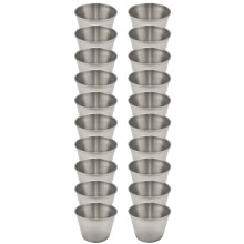 20 Pack Rostfreier Stahl SoßEn Becher,Dippen SoßEn Becher,Individuelle GewüRz Becher, Portion Becher für Jedes SoßEn-Dippen