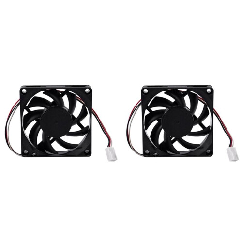2X Computer Case Cooler Fan 3PIN 12V 7CM 70MM PC CPU Cooling Cooler Fan