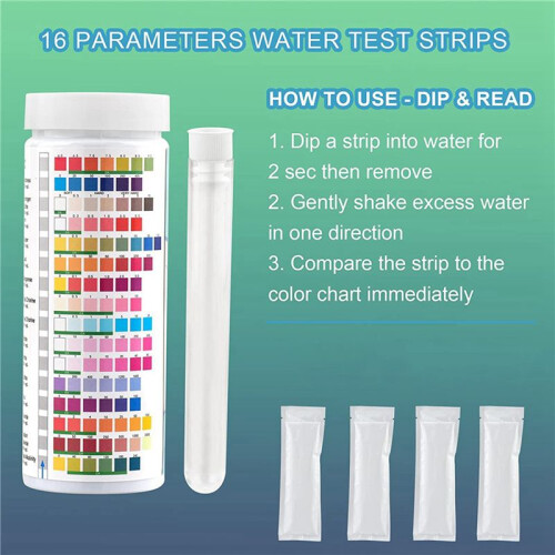 4X 17-in-1 Complete Water Test Kit for Home,100 Strips + 2 Water Testing Kits for Drinking Water Easy Testing, PH, Lead 2