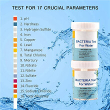 4X 17-in-1 Complete Watertestkit voor Thuis, 100 Strips + 2 Watertestkits voor Drinkwater Eenvoudig Testen, PH, Lood