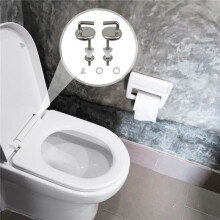 4 Stück Langlebiges, Schnell zu Lösendes, Einfach zu Installierendes Toilettensitzscharnier, VerschleißFeste Reparatur Aus Edelstahl mit