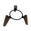 4X for   Bracket  Audio Bracket Accessories Wood Base  Multifunctional Desktop Anti-Slip Bracket 9