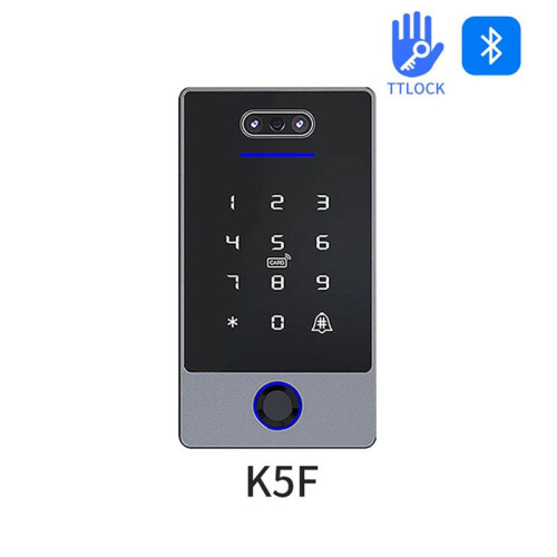 2X TTLock Face Recognition Access Control Keypad Standalone Waterproof Fingerprint Access Controller for Door Lock-B 1