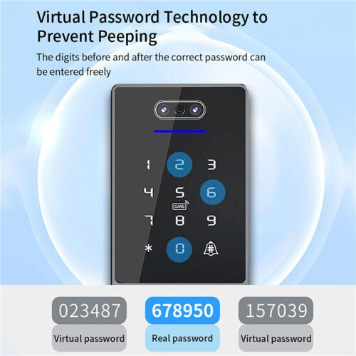 2X TTLock Face Recognition Access Control Keypad Standalone Waterproof Fingerprint Access Controller for Door Lock-B 2