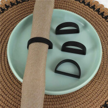 Napkin Rings of 36,Napkin Rings Decor for Valentine,'S Day,Thanksgiving,Christmas,Anniversary Dinners Black