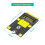 2X MSATA to M.2(NGFF) Key B Adapter for 2230/2242 SSD Card Adapter for Multi-System PCS 5