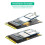 2X MSATA to M.2(NGFF) Key B Adapter for 2230/2242 SSD Card Adapter for Multi-System PCS 6