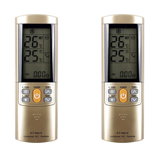 2X KT-N828 Universal AC Remote Control Conditioner Remote Control KT-N828 - Efficient Replacement Remote