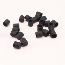 1000 Stks/Partij RCA Plug Beschermhoes Audio Lotus Lotus Block Plug Stofdichte Cover Stofdichte Cap, Zwart
