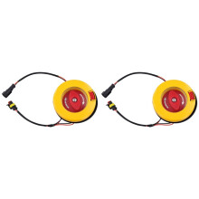 2X Válvula de Emergência para Porta de Passageiro Redonda para Peças de Carroceria de Ônibus 6100-02219,6100-061569