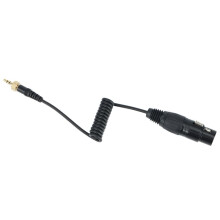 4X Tipo de Bloqueo Saramónico de 3,5 mm una 3,5 mm TRS una XLR Salida de Micrófono Hembra Cable de Audio Universal para Receptores Inalámbricos