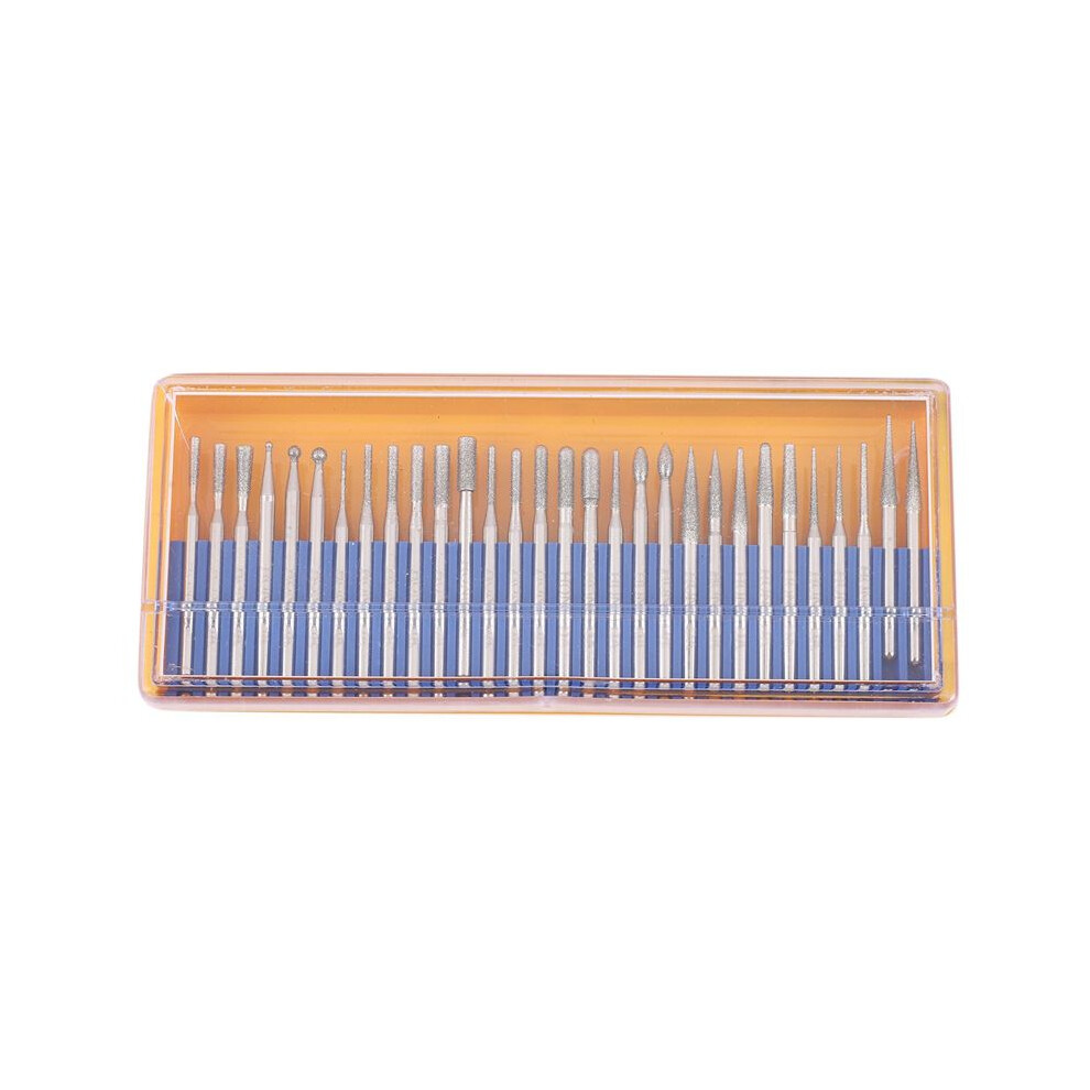 300 Pcs Bur Grinding Stone Grinding Set Coated Carving Burrs Rotary Tool Bit Grit 120 Shank 3Mm 1/8 Inch For 6031902544822