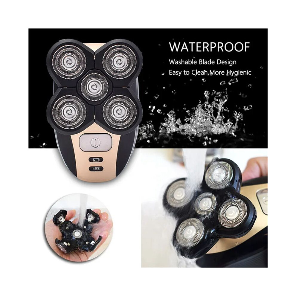 Wella Elements 4Pcs Replacement Shaver Electric Shaver 5D Independently 5 Cutter Floating Stainless Steel Shaver Blade