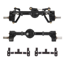 Vordere und Hintere Portal Achse mit Metall GestäNge Halterung für MN D90 MN-90 MN98 MN99S MN45 1/12 RC Auto Upgrade Teile