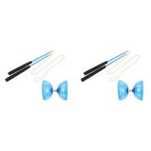 2X Three-Bearing Double- Diabolo Fitness Toy Outdoor Diabolo Yo-Yo Diabolo Elderly Children'S Toys