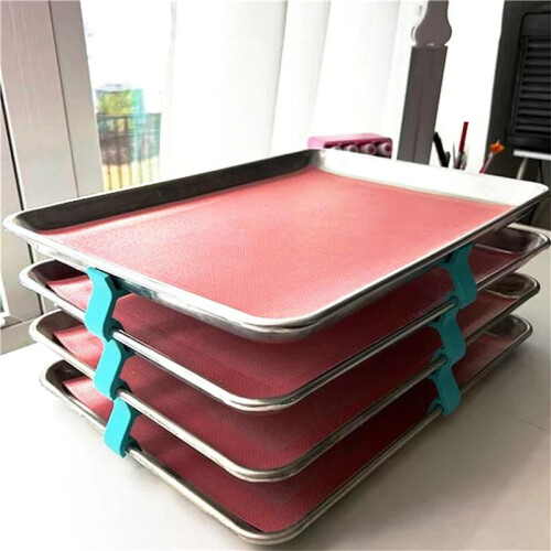 24Pcs Baking Sheet Stackers Space Saving Tray Stackers for Oven, Freezer and Kitchen Countertop Durable and Reusable 2