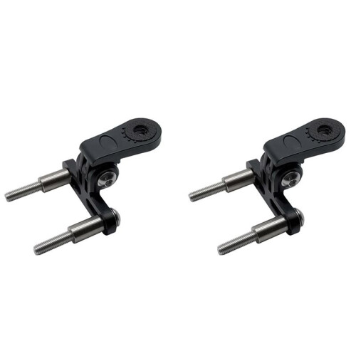 2X Bicycle Headlight Mount Adaptor for Stem Mount Cycling Front Light LED Lamp Holder Bracket Camera Type Connector