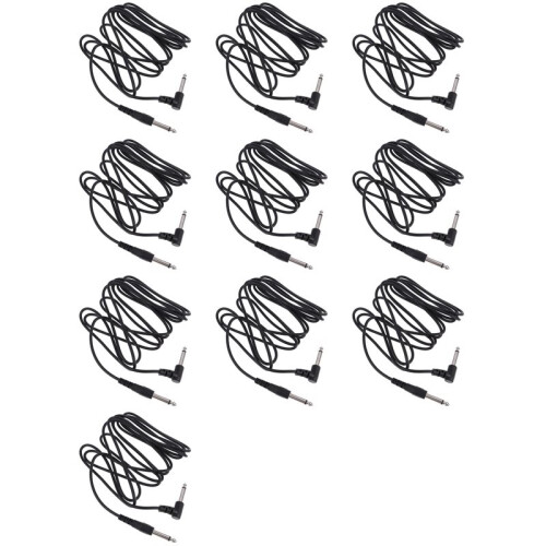 10X Gitarr AMP-Kabel 3Meter Elektrisk Patch-Sladd Gitarrförstärkare Förstärkare Gitarrkabel Elgitarrinstrument