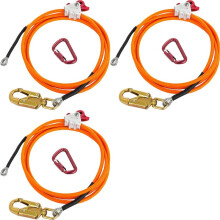 3X Steel Wire Core Flip  Kit Adjustable Climbing Positioning Rope for Arborists Climbers Tree Climbers Outdoors