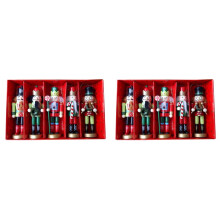 10 Pièces 12CM Casse-Noisette Noël Soldat Décorations Marionnette Noël Poupées Décoration Bureau Décor