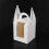 50 PCS Single Cupcake Boxes White Individual Cupcake Carrier Holders with Window Inserts for Bakery Wrapping Packaging 8