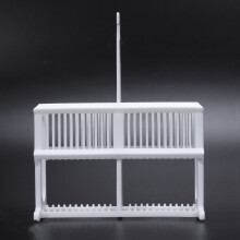 2 In 1 White 48 Pieces Microscope Slides Staining Rack Dish Set
