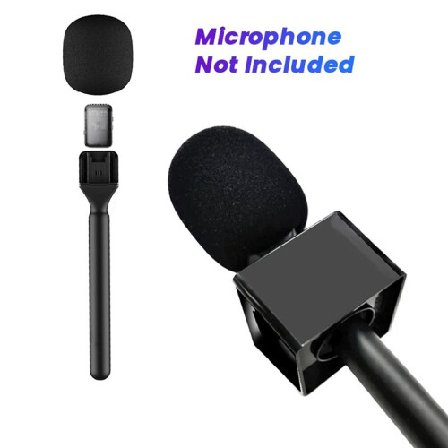 2X Handheld Stick with Quad Label Kit HTX Wireless Microphone Handheld Stick for  Mic/Moma/ Go,B 2