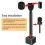 2X Handheld Stick with Quad Label Kit HTX Wireless Microphone Handheld Stick for  Mic/Moma/ Go,B 7