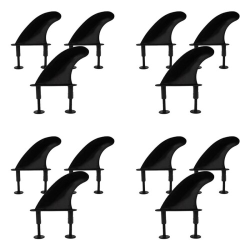 12Pcs Soft Top Surfboard Fins Sets for Softboard Paddle Board Surf Boards Accessories