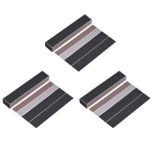 3X Guitar Fret Leveling Files Bass Guitar Leveler Fret Luthier Supply Guitar Tool Kit with 12 Grit Papers 150mm