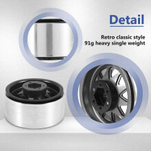 4PCS Deep Dish Wagon 1.9 Metal Beadlock Wheel Hub Rim for 1/10 RC Crawler Axial SCX10 90046 TRX4 RC4WD D90,4