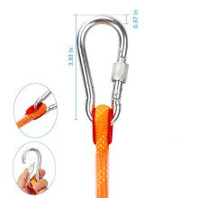 2pièces 10M Diamètre de Corde D'Escalade 12mm Corde Robuste pour Grimper Aux Arbres de Sécurité Anti-Incendie