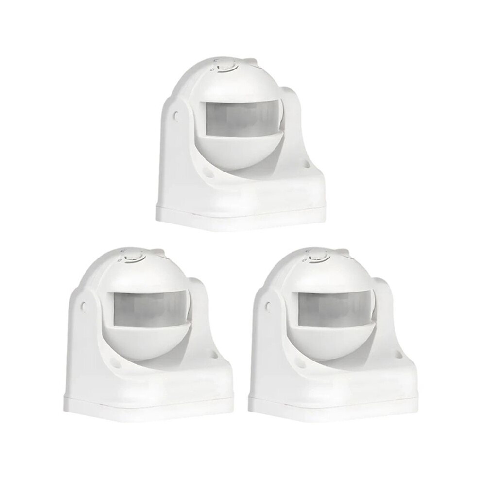 3X Infrared Motion Sensor Wall-Mounted 1200W, For To 12M, Ip44 - For Home Lighting Control 6032311257945