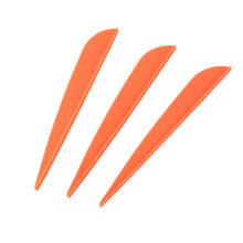 Frecce Vanes 4 Pollici Piuma di Plastica Fletching per Frecce DIY Tiro con L'Arco 100 Confezione (Arancia)