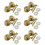 12Pcs Golden Strap Button with Mounting Screw for Guitar Mandolin 1