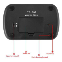 2X Horloge D'échecs Professionnelle Minuterie D'échecs Minuterie de Jeu Horloge Numérique Portable Polyvalente YS-902