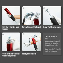 Manual Pistol Grip Grease Gun Set Aluminum Alloy Grease Gun 7000PSI High-Pressure Pumping Grease Filling