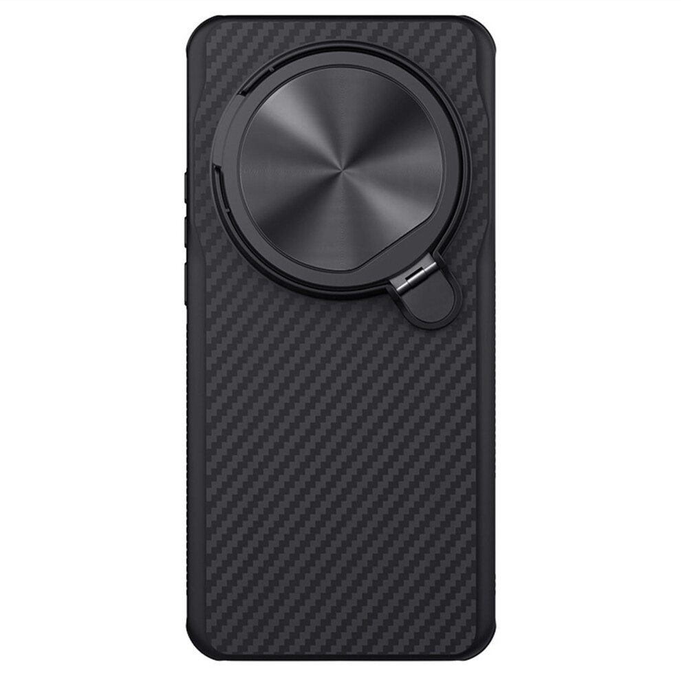 Magnetic Carbon Fiber Case, Shockproof Slim Cover With Wireless Charging And Stand, For Xiaomi 15 Ultra Black 9330225011682