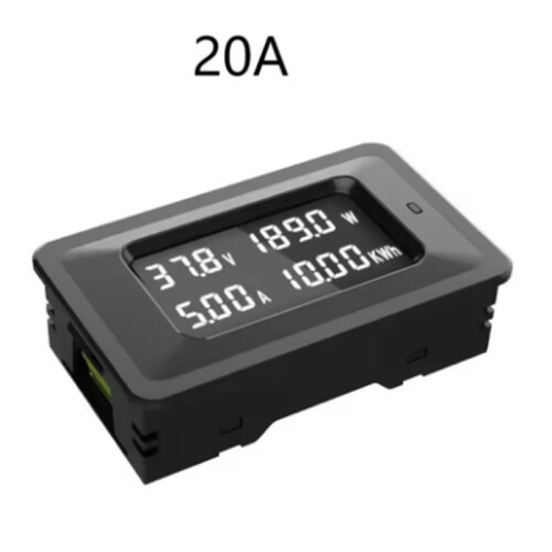 Voltmeter Ammeter Power  Digital Voltage Current Meter LCD 4 in 1  70V Max 20A 1